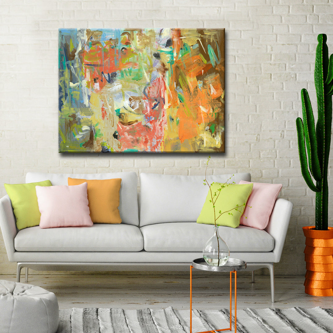 'Life in Color' Wrapped Canvas Wall Art