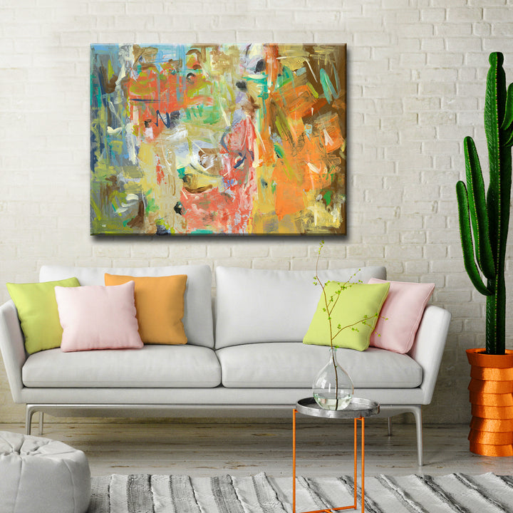 'Life in Color' Wrapped Canvas Wall Art