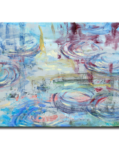 'Raindrops' Wrapped Canvas Wall Art