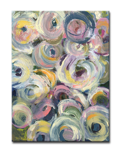 'Spring Flowers' Wrapped Canvas Wall Art