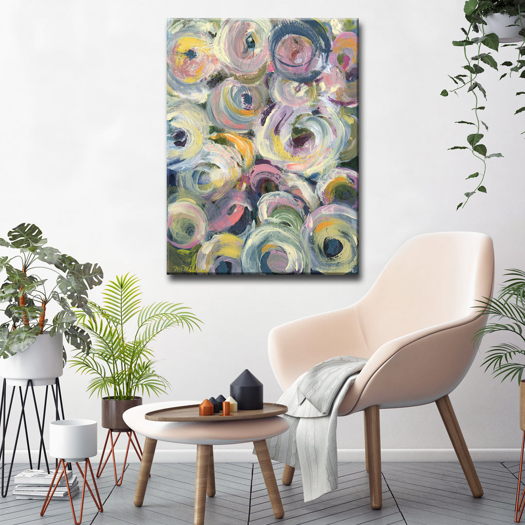 'Spring Flowers' Wrapped Canvas Wall Art