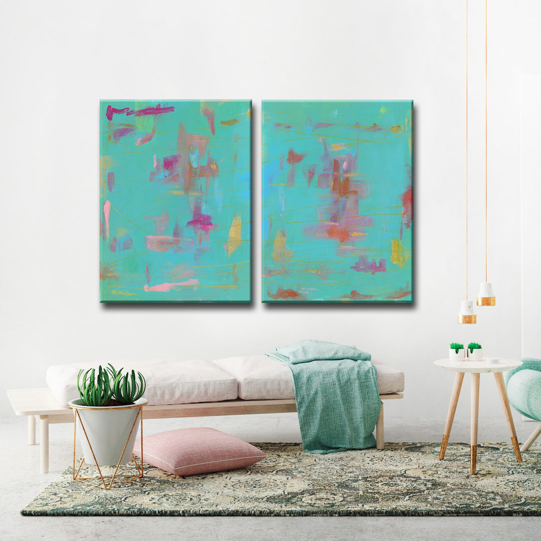 'Compatible I/II' Wrapped Canvas Wall Art