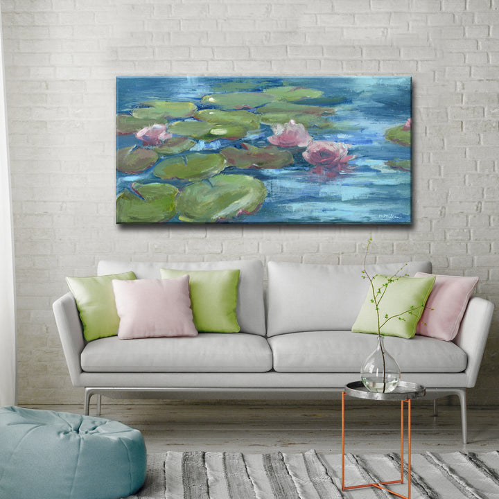 'Green Water' Wrapped Canvas Wall Art