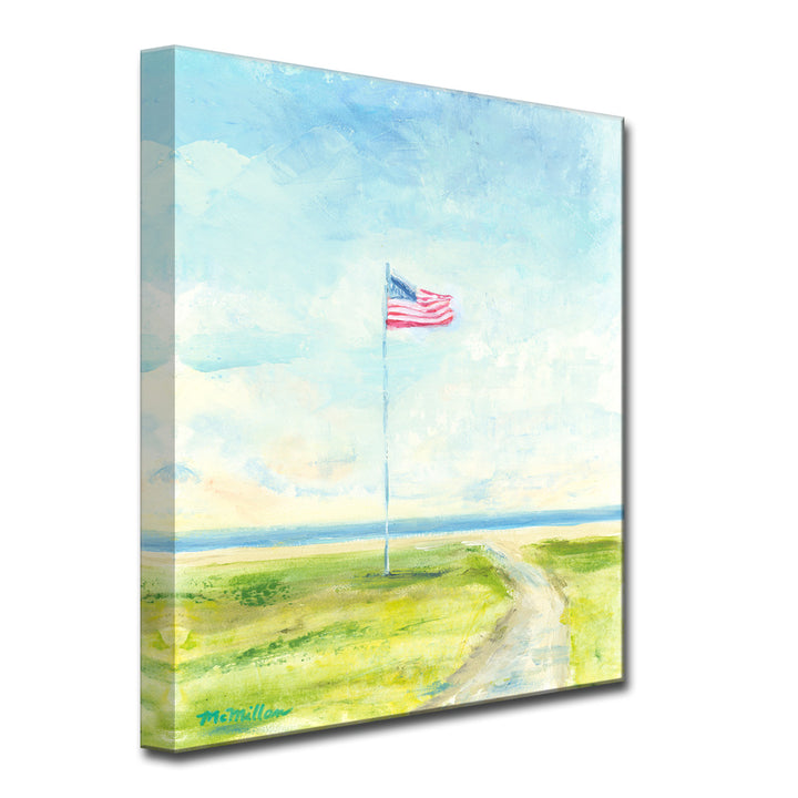 'Meet You at the Flag' Wrapped Canvas Wall Art