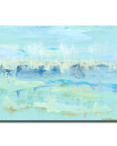 'Water Hints' Wrapped Canvas Wall Art