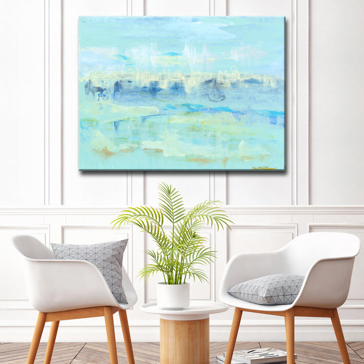 'Water Hints' Wrapped Canvas Wall Art