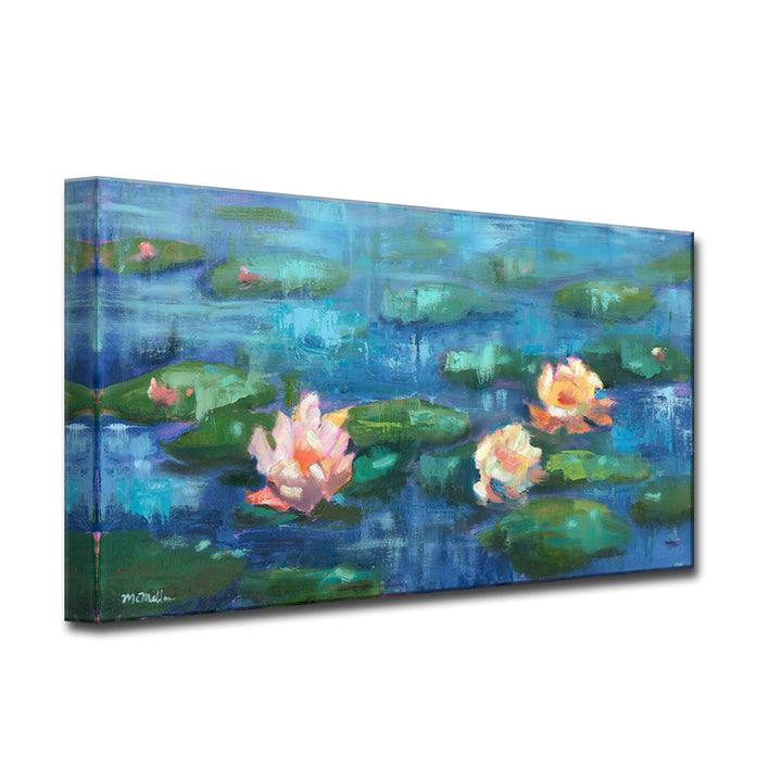 'Water Lillies in Color' Wrapped Canvas Wall Art
