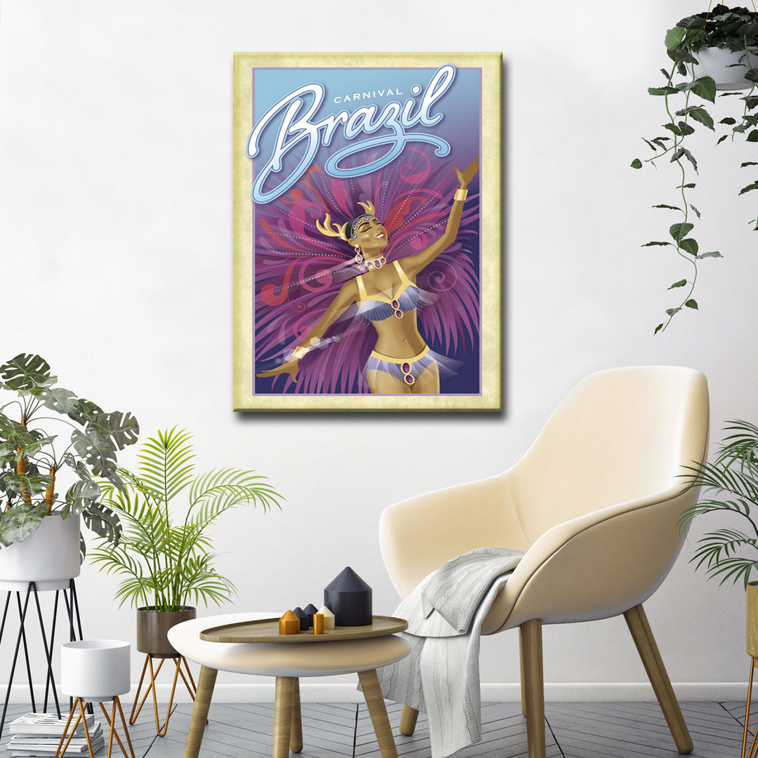 Carnival - Brazil' Wrapped Canvas Wall Art