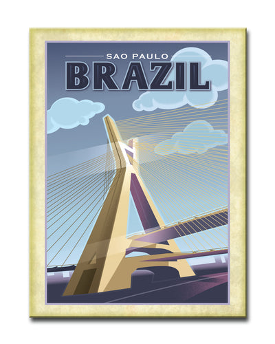 Sao Paulo - Brazil' Wrapped Canvas Wall Art