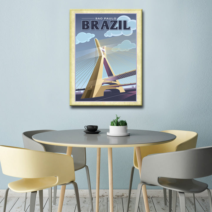 Sao Paulo - Brazil' Wrapped Canvas Wall Art