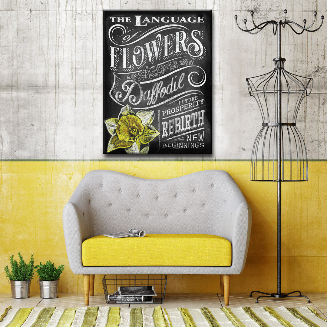 LOF - Daffodil' Wrapped Canvas Wall Art