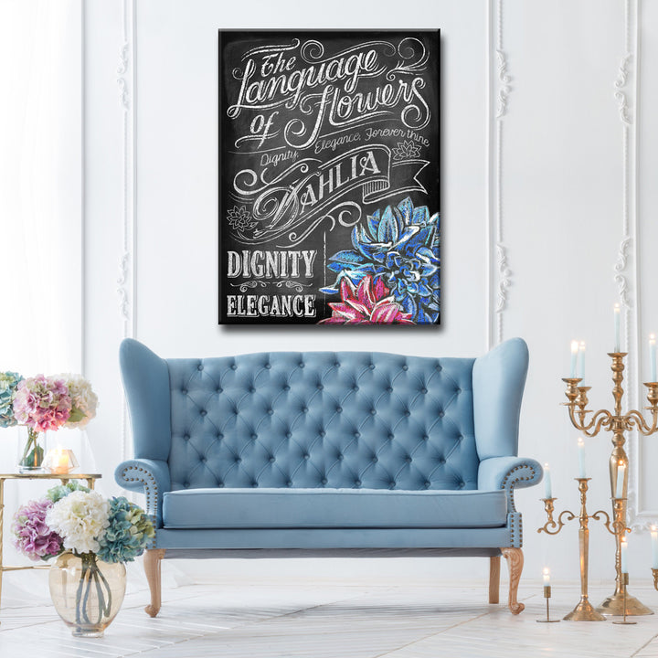 LOF - Dahlia' Wrapped Canvas Wall Art