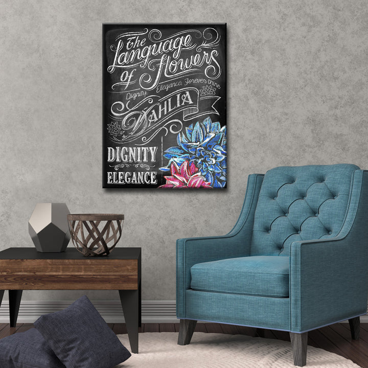 LOF - Dahlia' Wrapped Canvas Wall Art