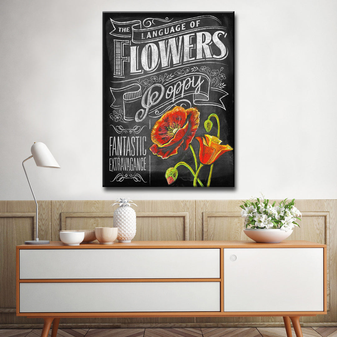 LOF - Poppies' Wrapped Canvas Wall Art