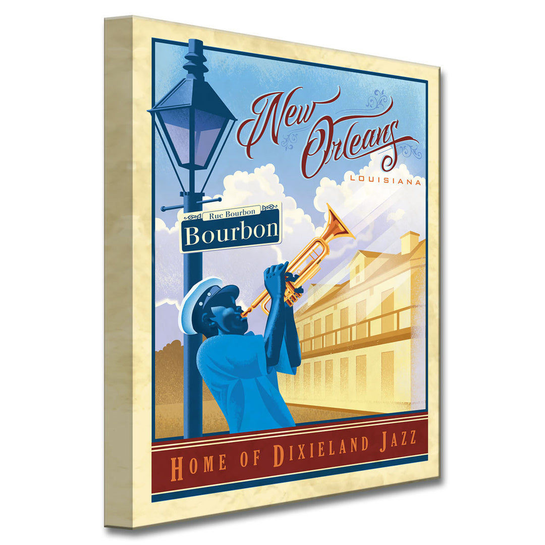 Jazz - New Orleans' Wrapped Canvas Wall Art