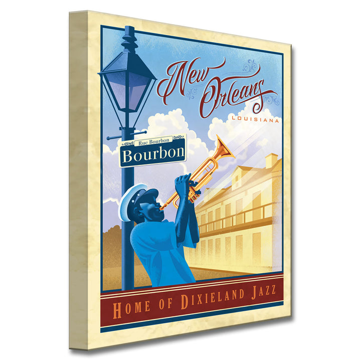 Jazz - New Orleans' Wrapped Canvas Wall Art