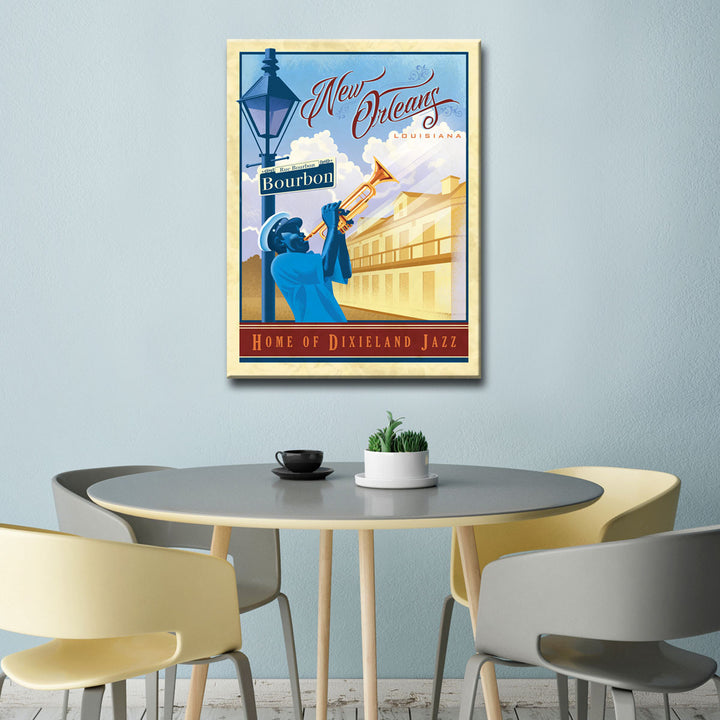Jazz - New Orleans' Wrapped Canvas Wall Art