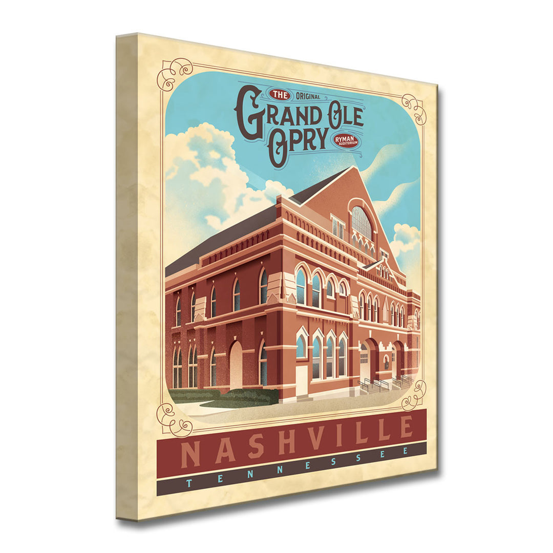 Grand Ole Opry - Nashville' Wrapped Canvas Wall Art