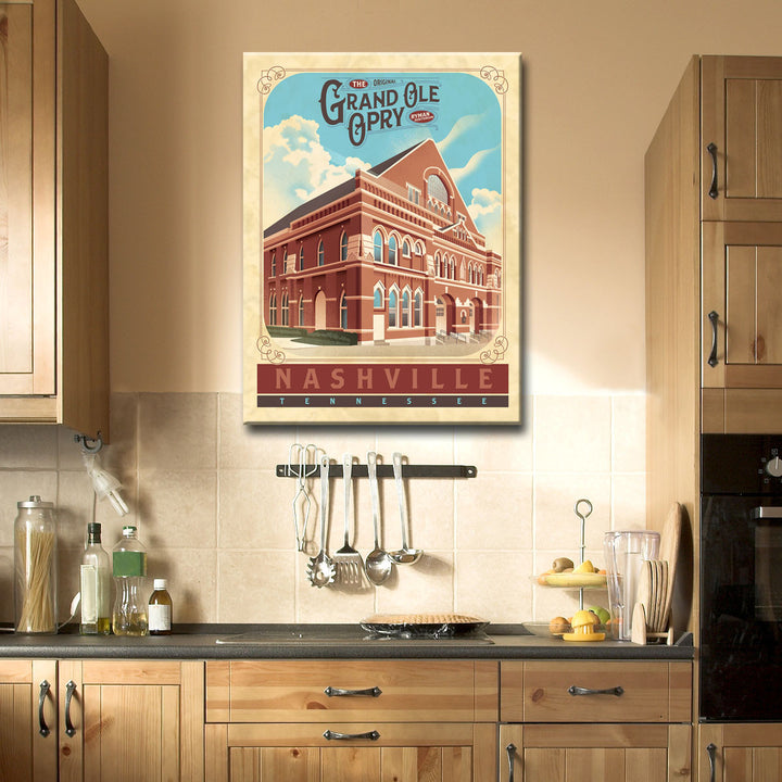 Grand Ole Opry - Nashville' Wrapped Canvas Wall Art