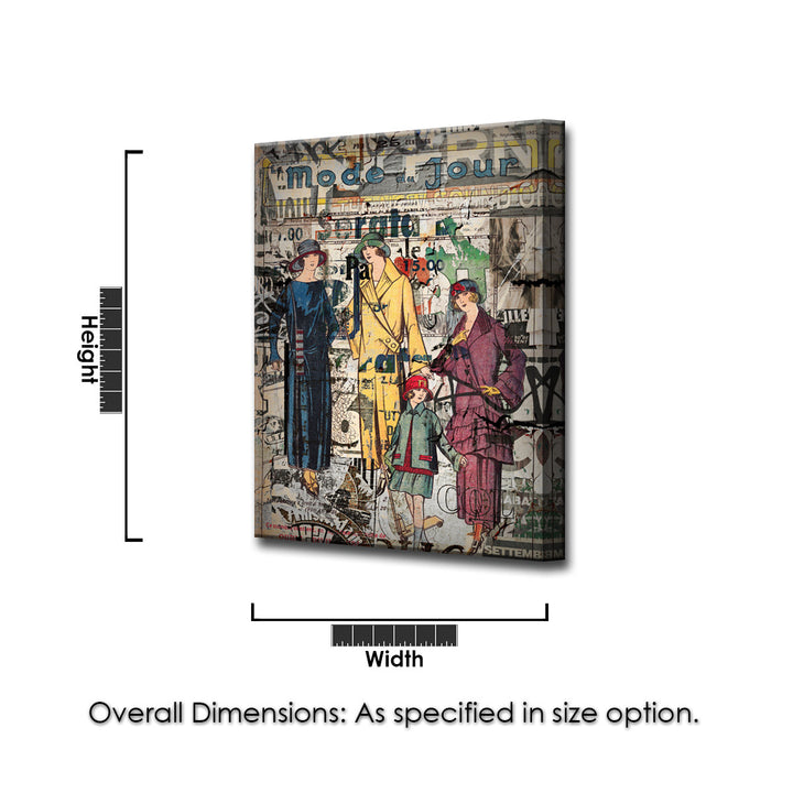 Urban Fashion XI' Wrapped Canvas Wall Art