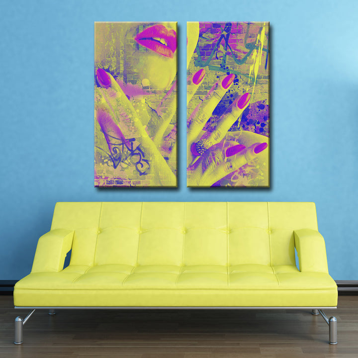 Urban Fashion IV' 2 Piece Wrapped Canvas Wall Art Set