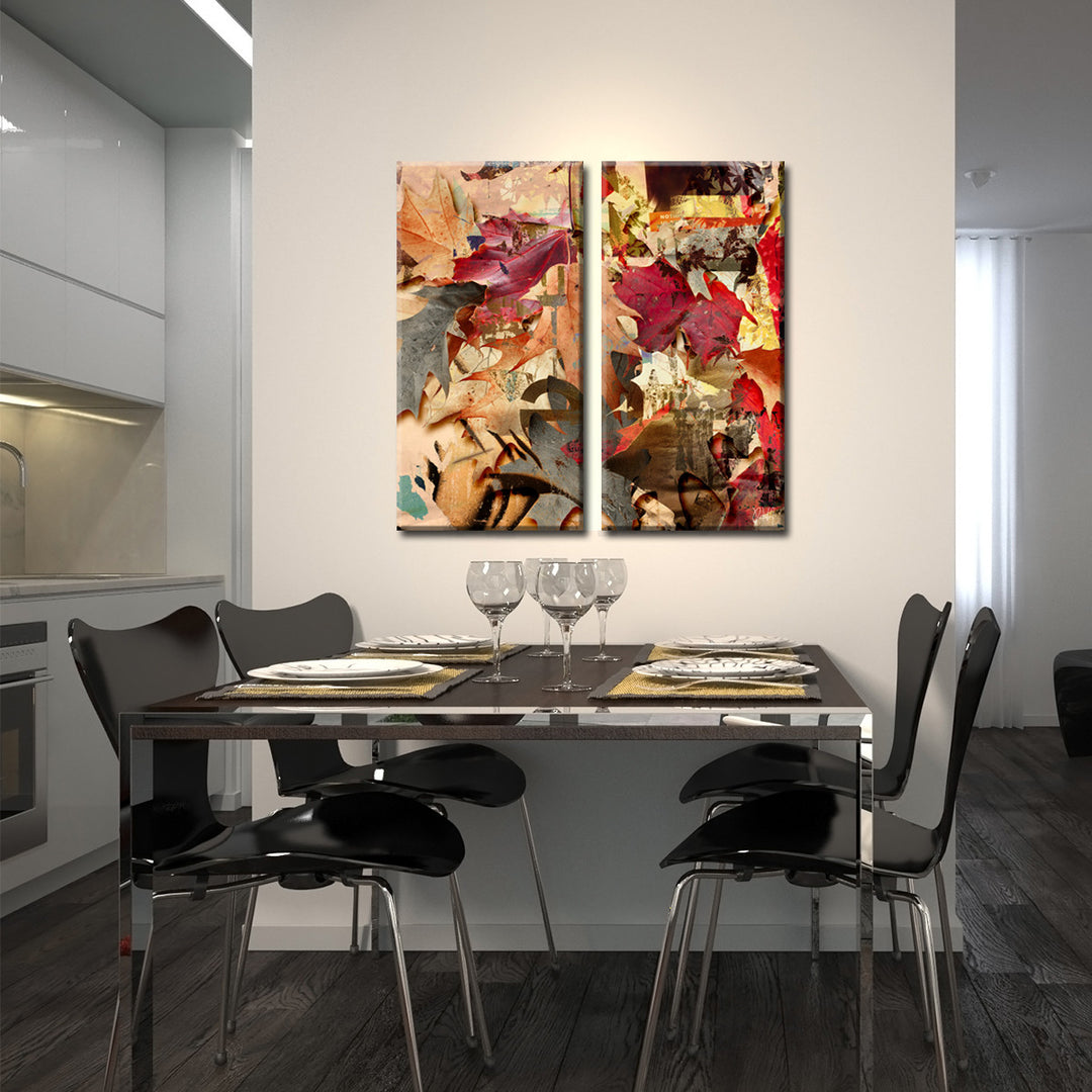 Fall Ink VIII' Wrapped Canvas Wall Art