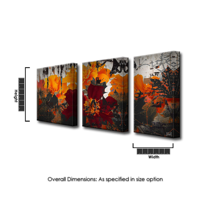 Fall Ink XV' Wrapped Canvas Wall Art
