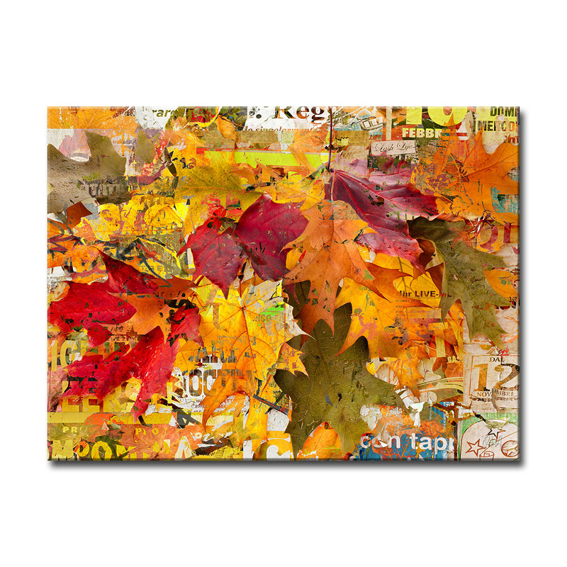 Fall Ink XVI' Wrapped Canvas Wall Art