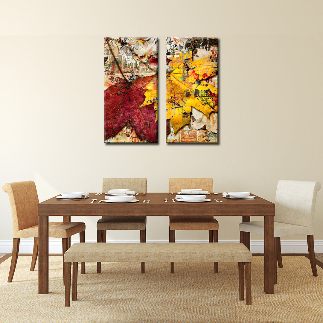 Fall Ink XVII' Wrapped Canvas Wall Art