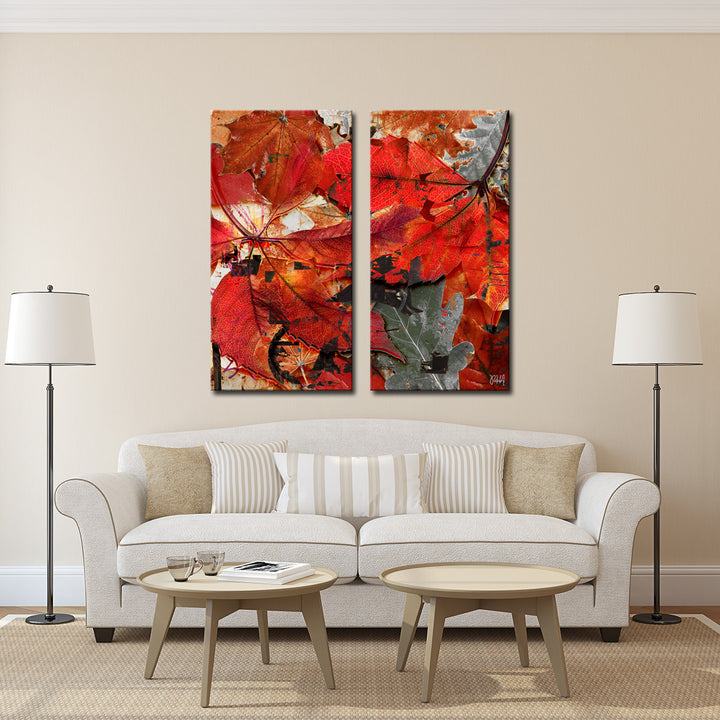 Fall Ink XIX' Wrapped Canvas Wall Art