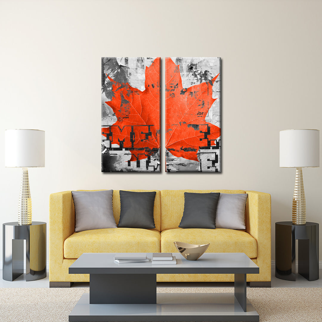 Fall Ink XXIII' Wrapped Canvas Wall Art