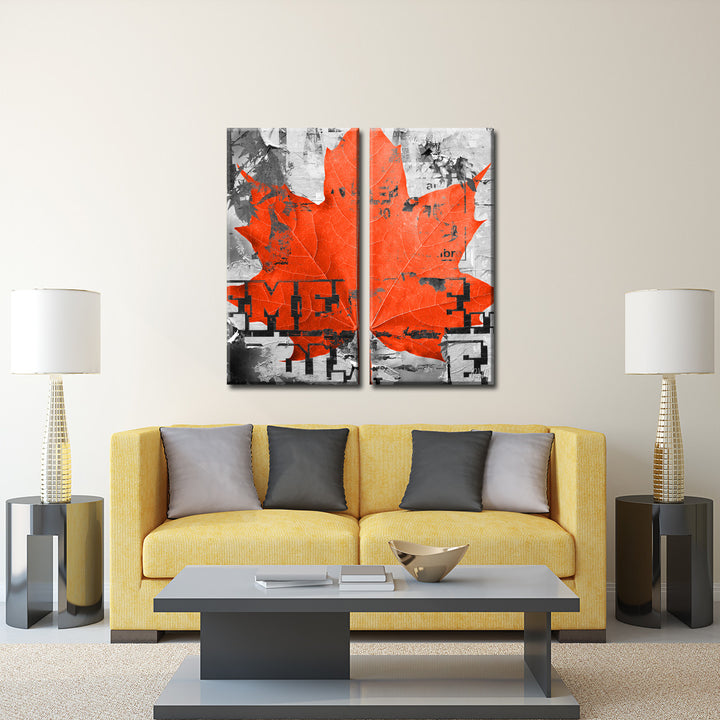 Fall Ink XXIII' Wrapped Canvas Wall Art