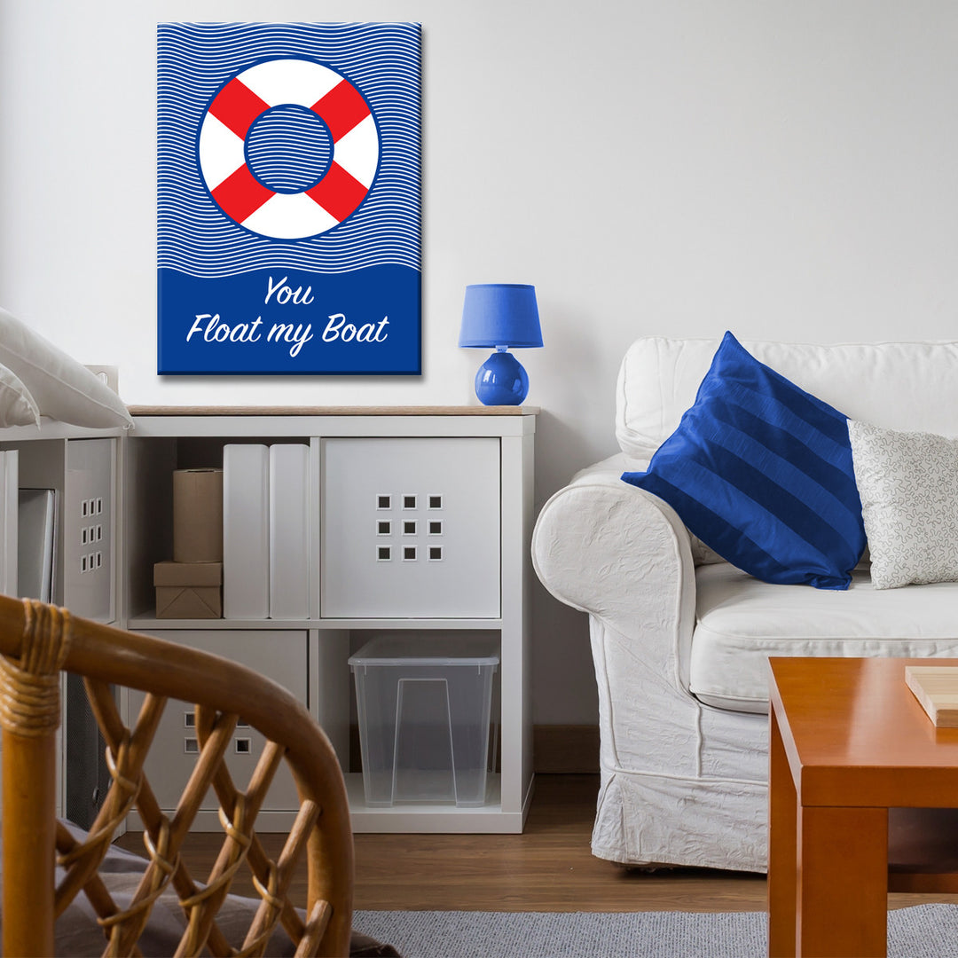 You Float my Boat' Wrapped Canvas Wall Art