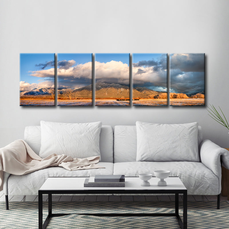 Cattle Sunset' Wrapped Canvas Wall Art Set