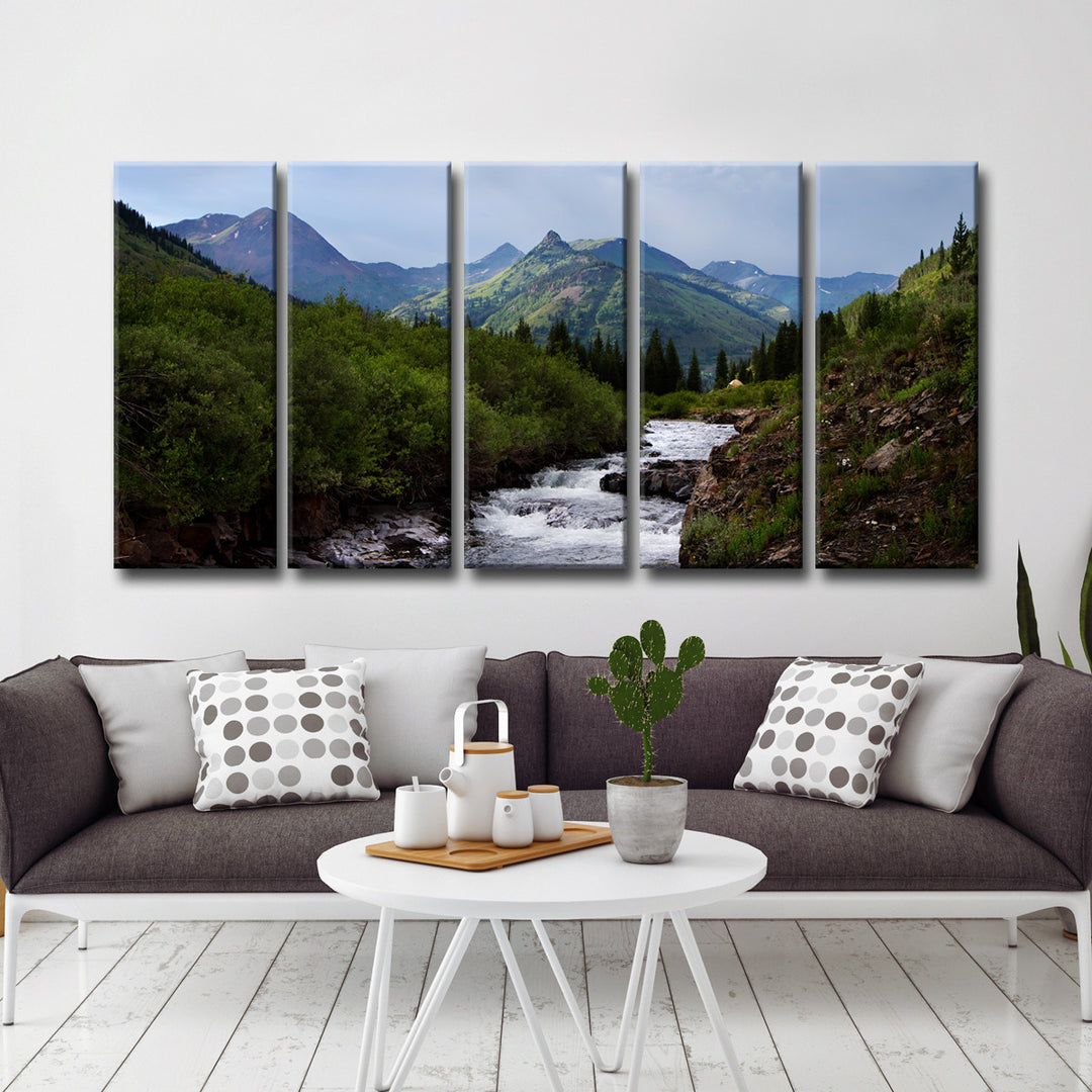 Slate River' Wrapped Canvas Wall Art Set