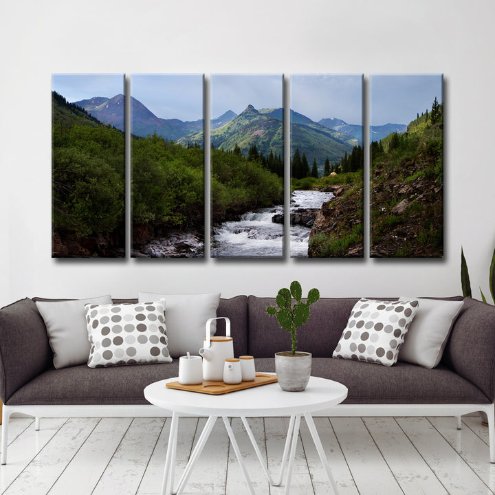 Slate River' Wrapped Canvas Wall Art Set