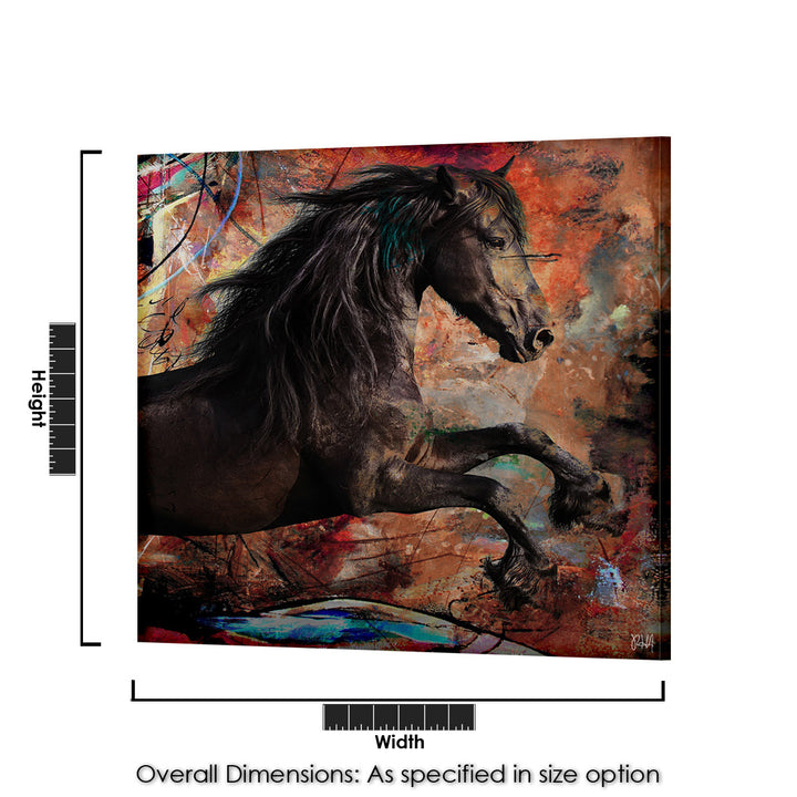 Equestrian Saddle Ink II' Canvas Wall Art