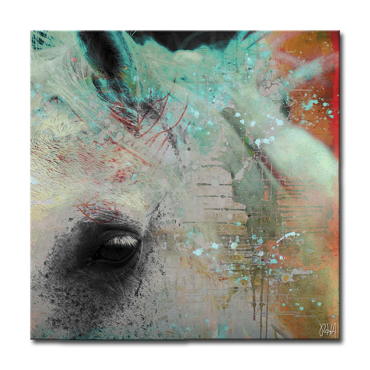 Equestrian Saddle Ink IV' Canvas Wall Art