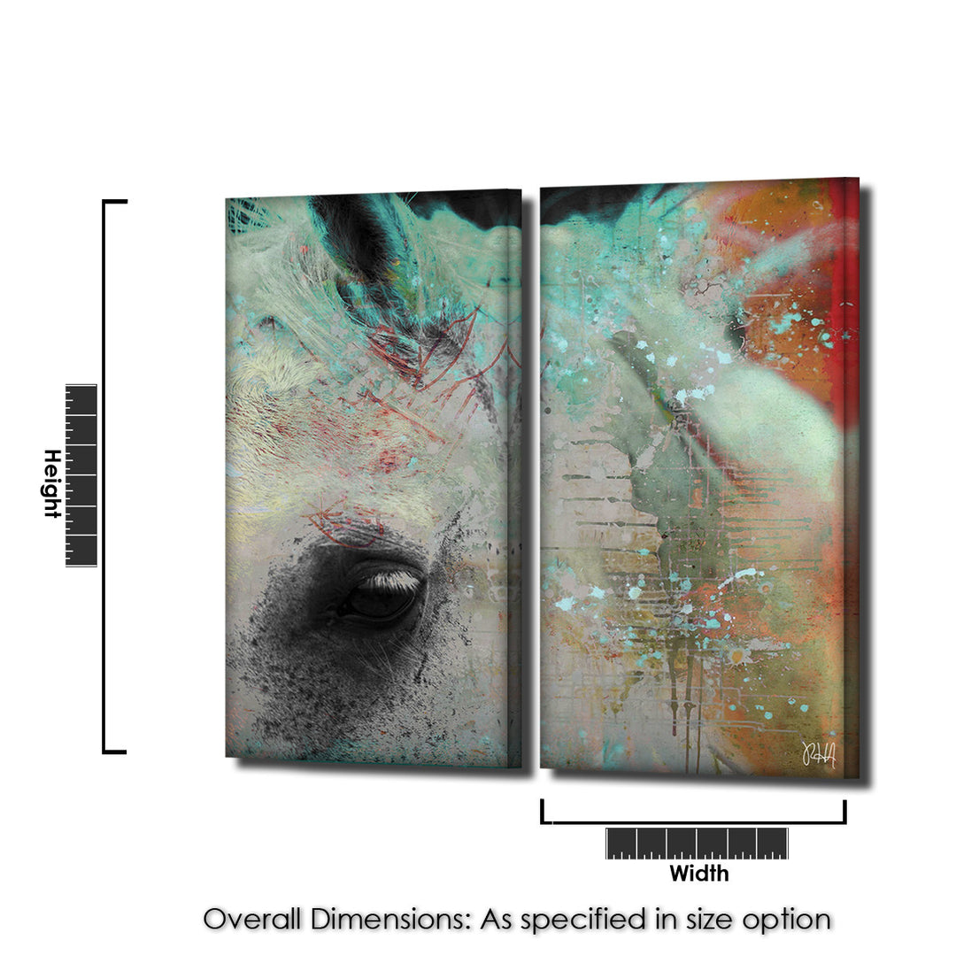 Equestrian Saddle Ink IV' Canvas Wall Art