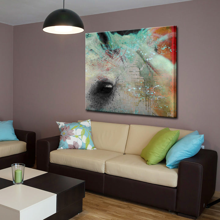 Equestrian Saddle Ink IV' Canvas Wall Art