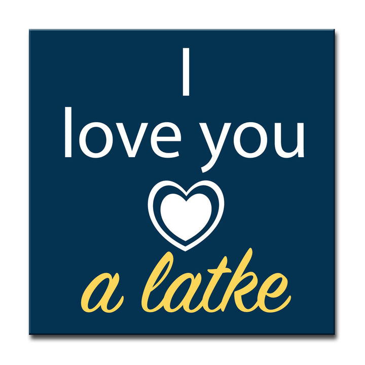 I Love you a Latke II' Wrapped Canvas Wall Art
