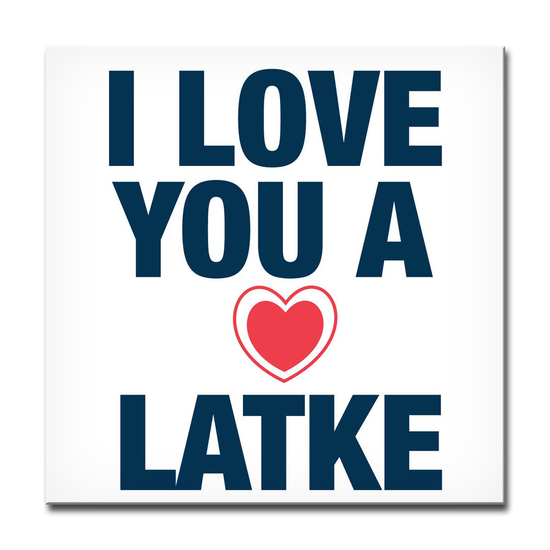 I Love you a Latke III' Wrapped Canvas Wall Art