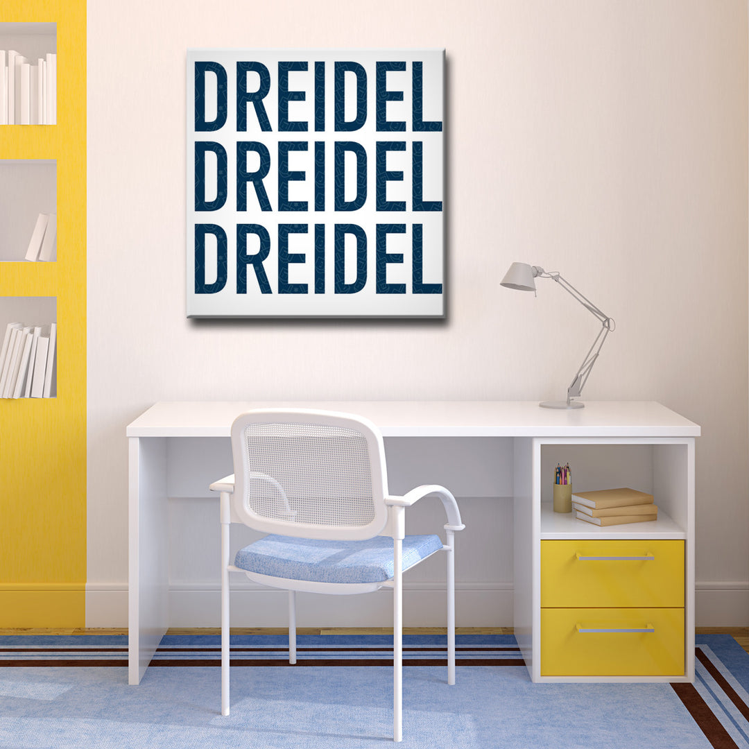 Dreidel, Dreidel, Dreidel' Wrapped Canvas Wall Art