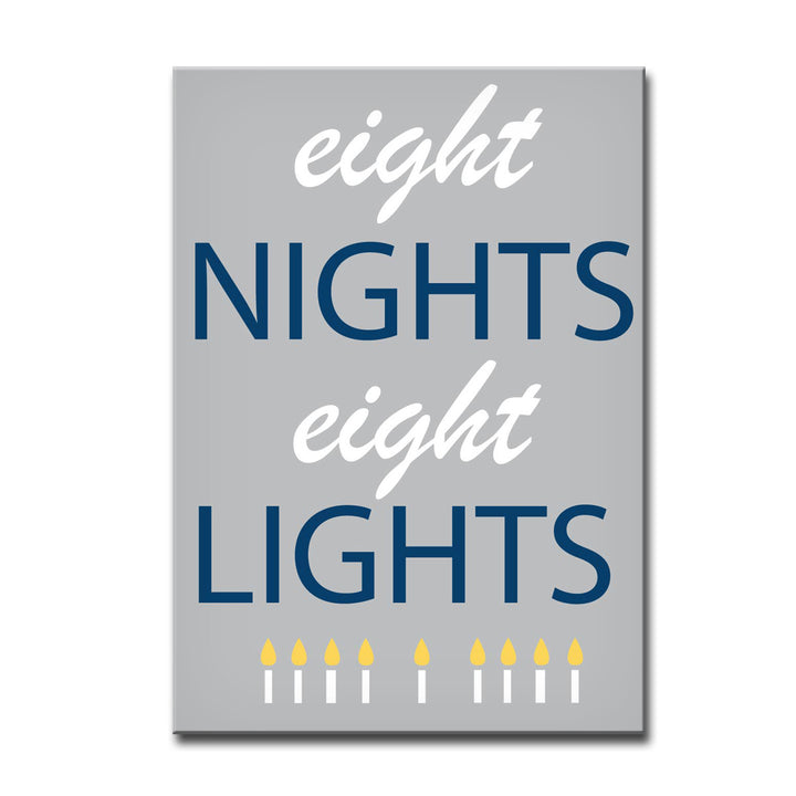 Eight Nights, Eight Lights' Wrapped Canvas Wall Art