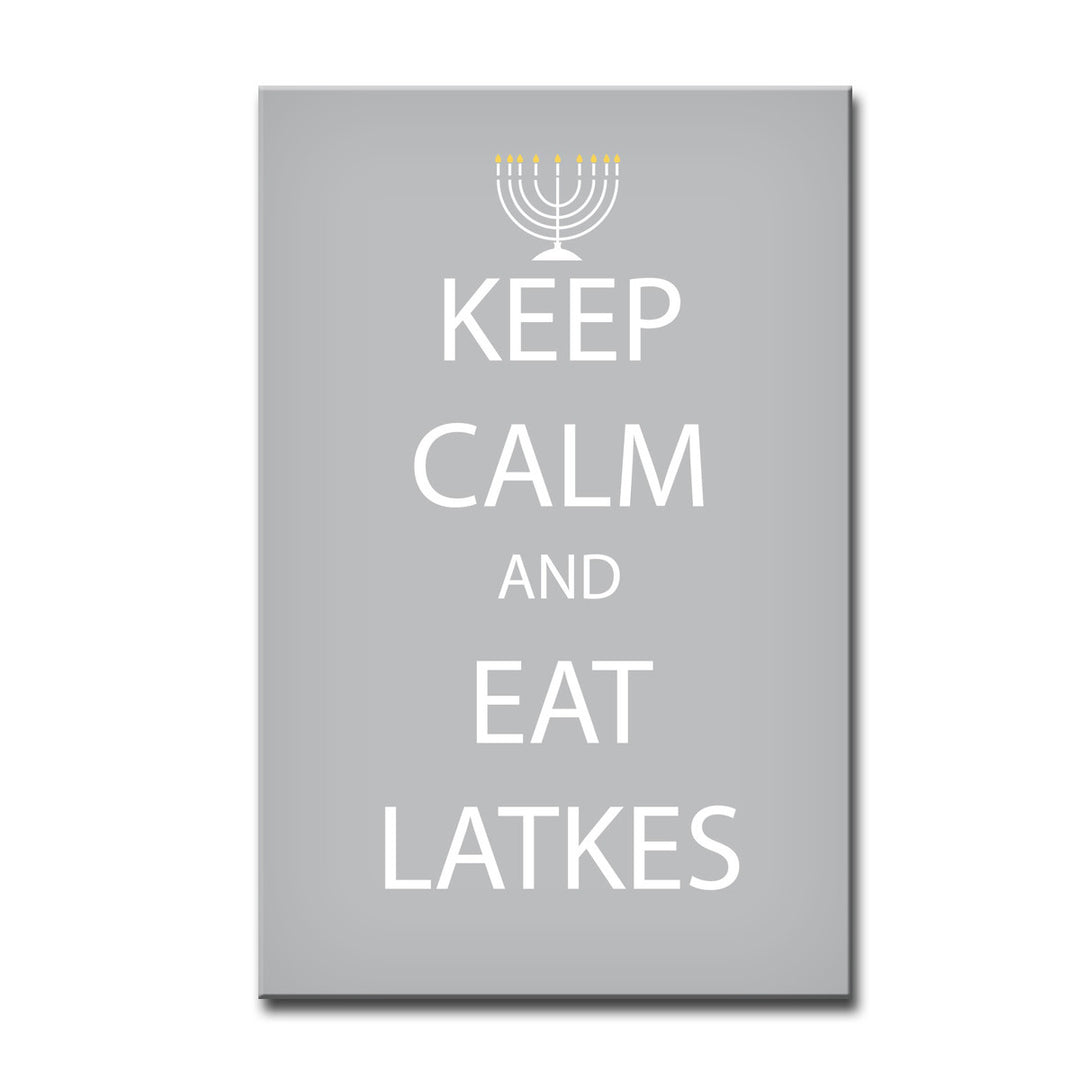 Keep Calm & Eat Latkes' Wrapped Canvas Wall Art
