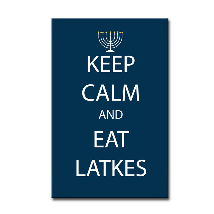 Keep Calm & Eat Latkes' Wrapped Canvas Wall Art