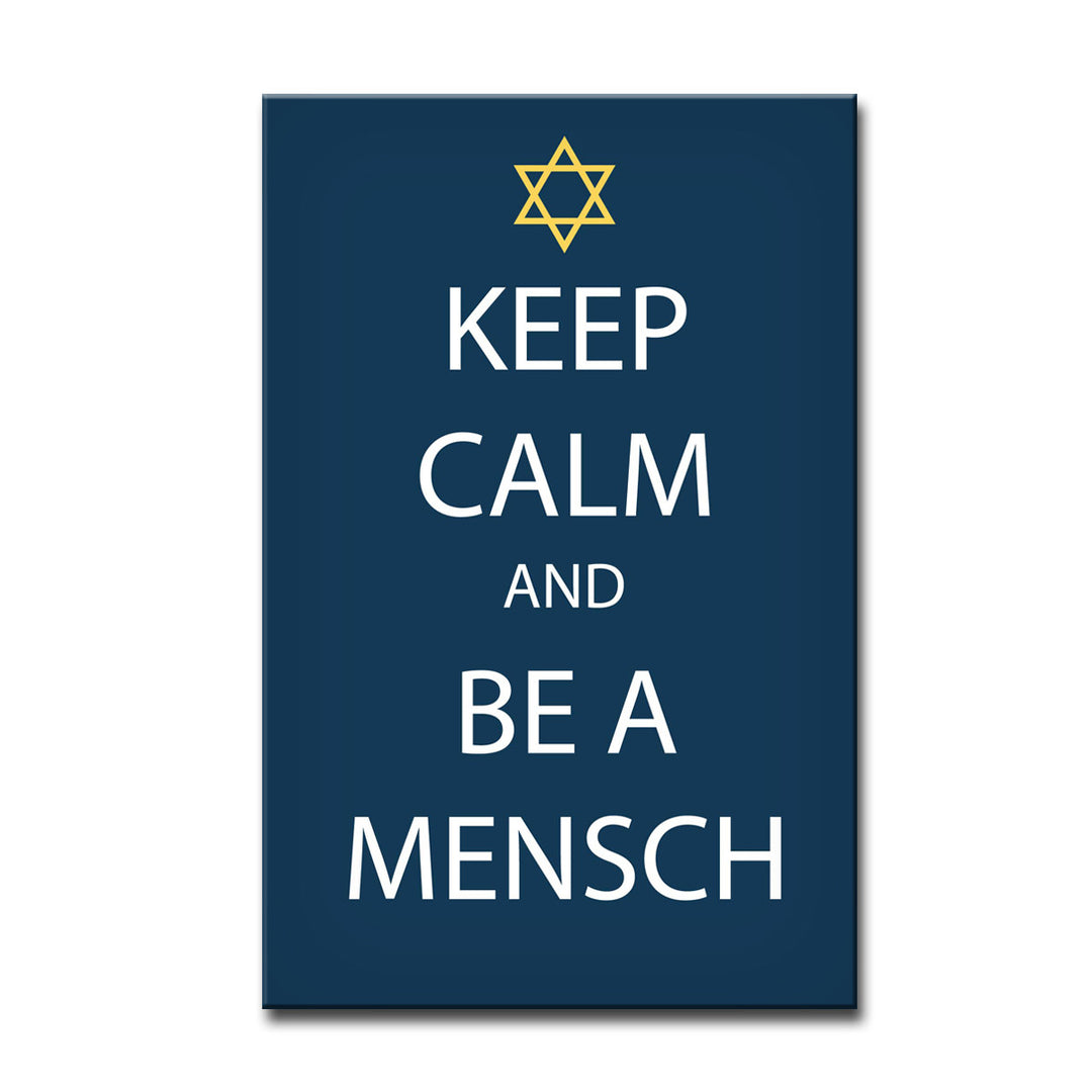 Keep Calm & be a Mensch' Wrapped Canvas Wall Art