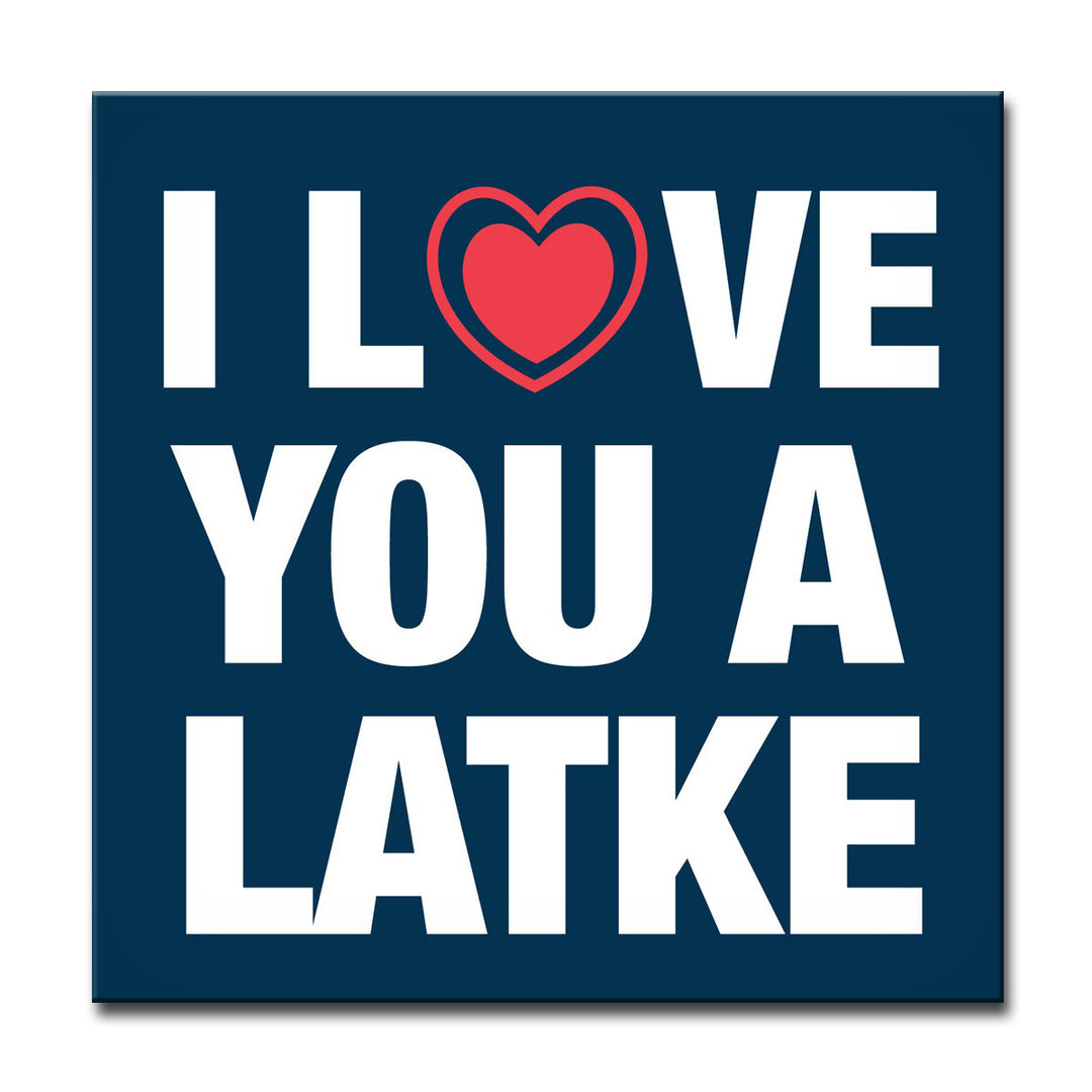 I Love you a Latke' Wrapped Canvas Wall Art