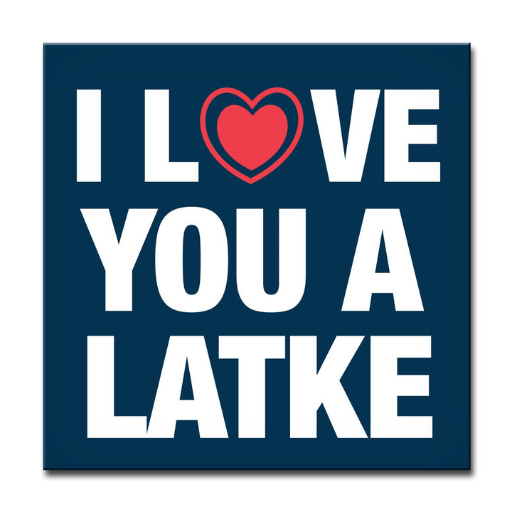 I Love you a Latke' Wrapped Canvas Wall Art