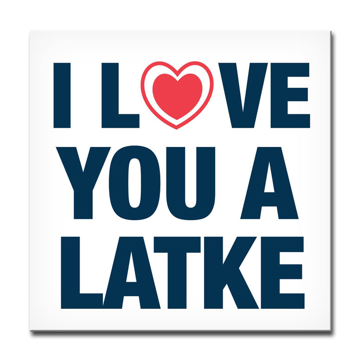 I Love you a Latke' Wrapped Canvas Wall Art